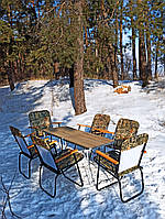 Складаний стіл і стільці для пікніка "Патріот О2+6" (2 стола + 6 крісел)