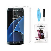UV защитное стекло 3D Nano Optics для Samsung Galaxy S7 Edge G935 полный клей (UV лампа в комплекте)