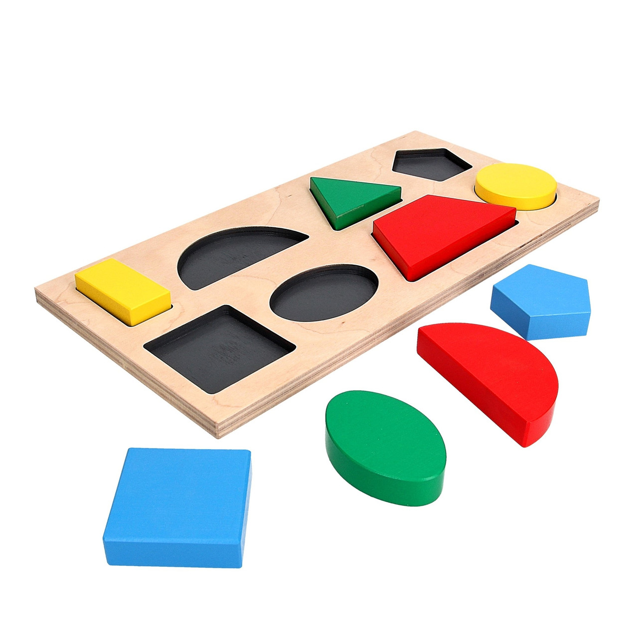 Дидактична рамка-вкладиш Геометричні фігури Komarovtoys (A327), фото 1