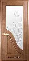 Двери межкомнатные Маэстра Прима Р2 Новый Стиль ПВХ со стеклом сатин 60, 70, 80, 90