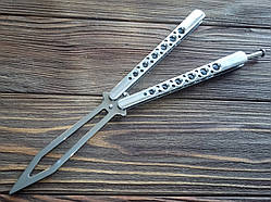 Ніж балісонг тренувальний Спис на заклепках, негострий (метелик)