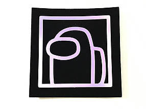 Нашивка Among Us Червоний / Red 42х55 мм