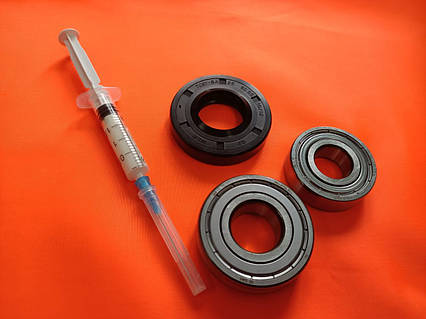 Комплект підшипників і сальник Samsung (6203, 6204, 25*50,55*10/12, мастило)