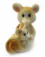 Мышка с мышонком фарфоровые (8,5х6х4 см)