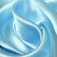 Ткань атлас обычный бледно голубой