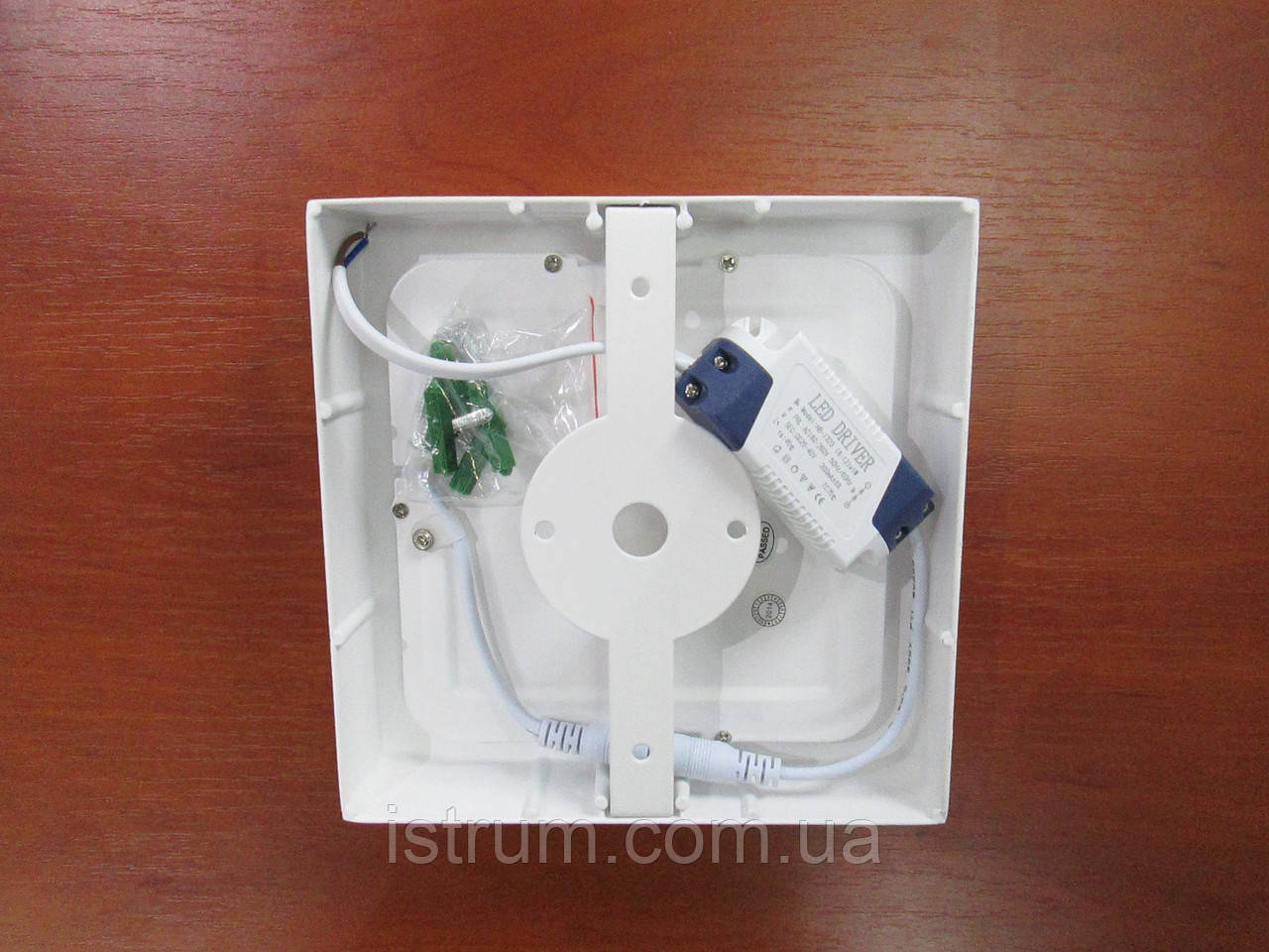 Светильник LED DownLight квадратный накладной 12Вт 4000K 180x180xH35 220В - фото 3 - id-p106528025