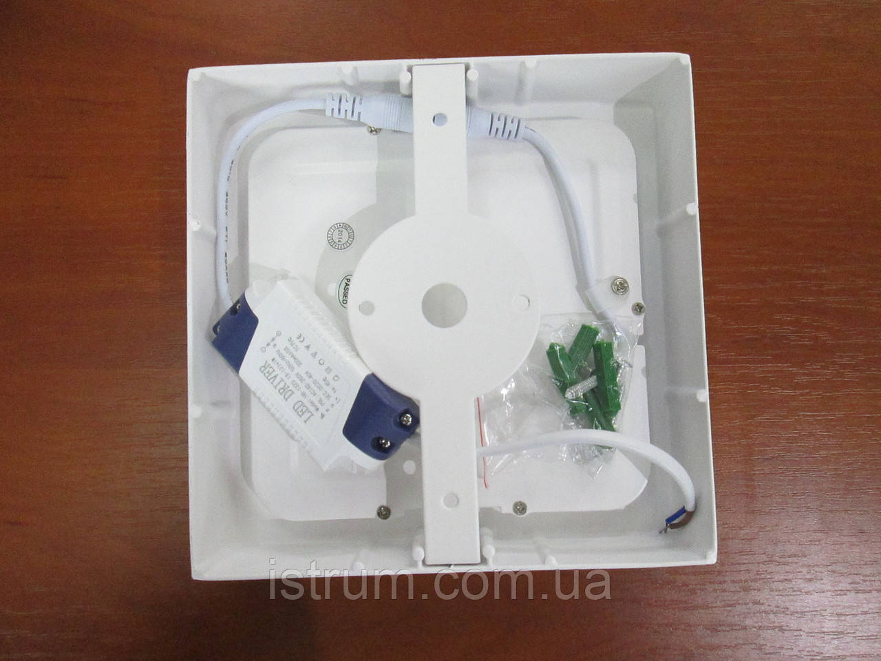 Светильник LED DownLight квадратный накладной 12Вт 4000K 180x180xH35 220В - фото 4 - id-p106528025