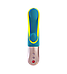 Міні-Вібратор зі стимуляцією клітора і силіконовою стрічкою Fun Factory AMORINO блакитний, фото 2