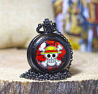 Кишенькові годинники "Пірати Солом'яного Капелюха на червоному" One Piece / Ван Піс