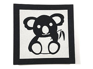 Нашивка Коала світловідбиваючий 50х50 мм, фото 1