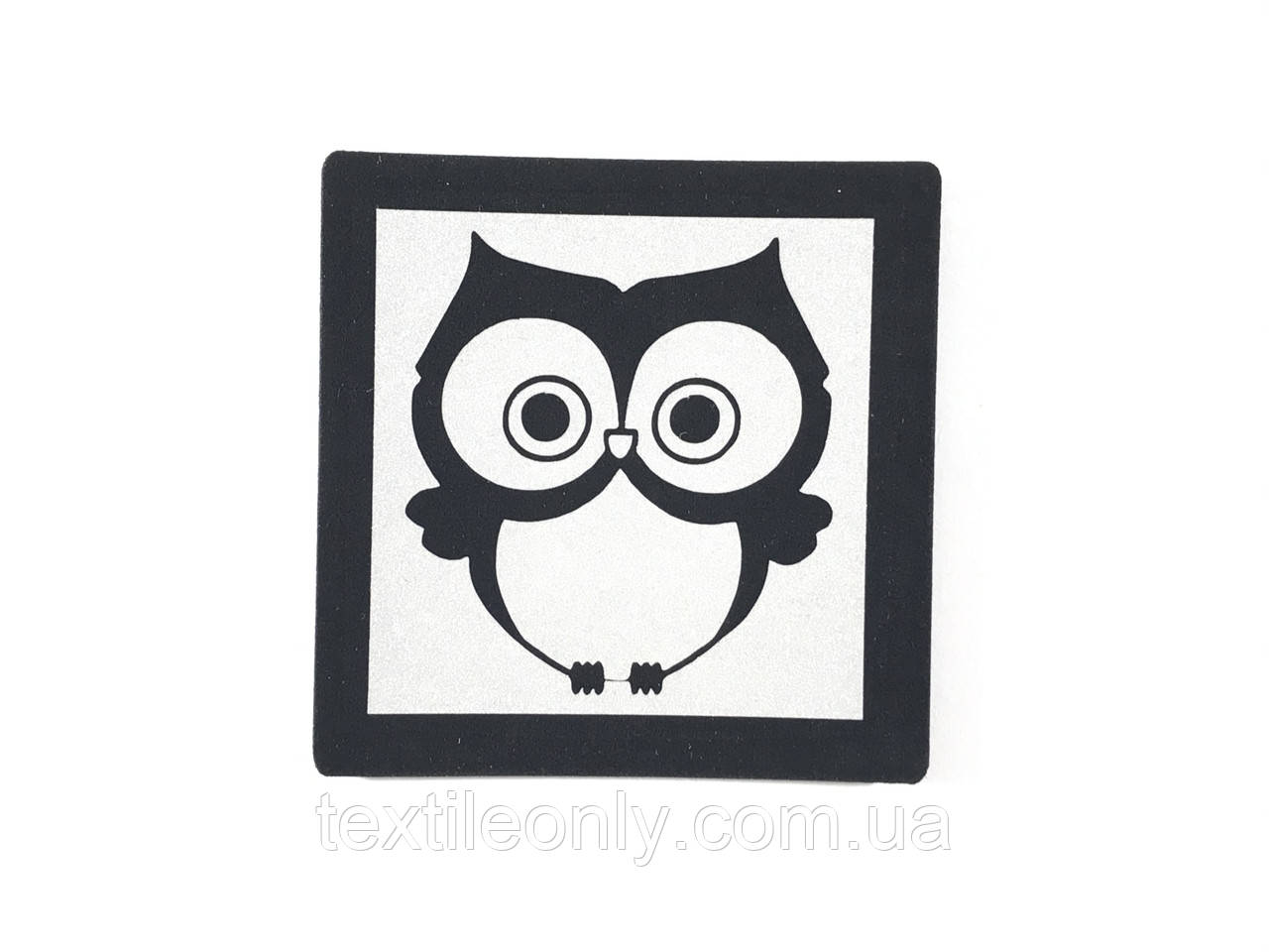 Нашивка Сова світловідбивна 50х50 мм