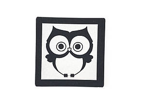 Нашивка Сова світловідбивна 50х50 мм, фото 1