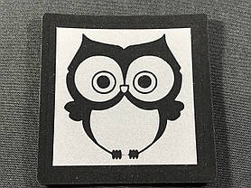 Нашивка Сова світловідбивна 50х50 мм, фото 3