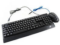 Клавиатура игровая проводная Led Gaming Keyboard + Мышь Mouse M-710