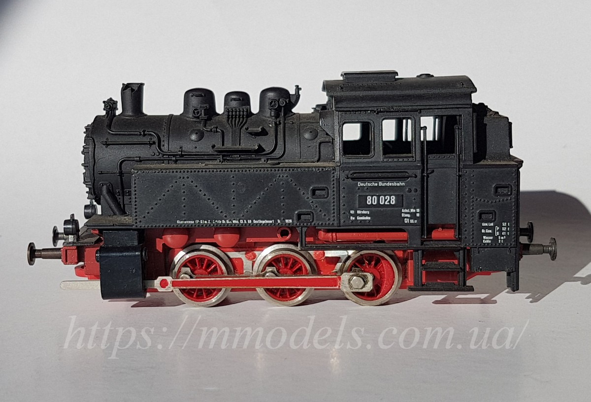 Паровоз Roco BR80 028 для творчих і модельних робіт, масштабу 1:87,H0