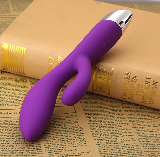 Вібратор подвійний багатофункціональний, кліторально вагінальний стимулятор, інтимні іграшки комбіновані, фото 1