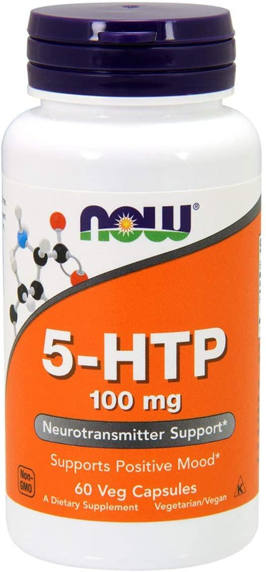 5-гідрокситриптофан нау фудс Now Foods 5-HTP 100 mg 60 капсул