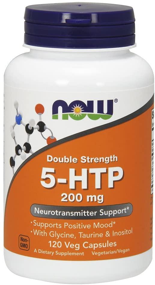 Гідрокситриптофан нау фудз Now Foods 5-HTP 200 mg 120 капсул, фото 1