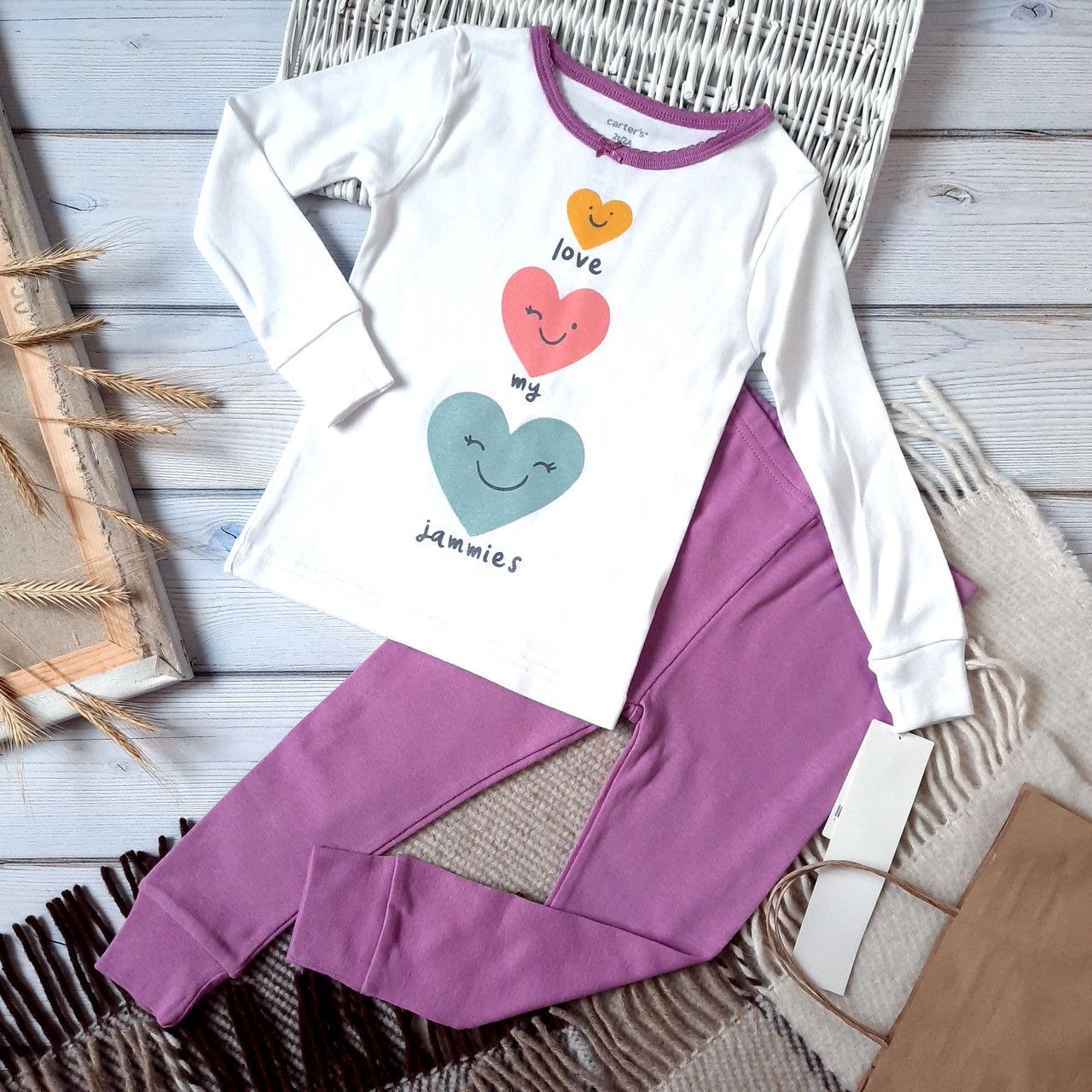 Піжама для дівчаток картерс (Carters) 3 роки (93-98 см) оригінал дитяча піжама, фото 1