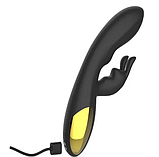 Подвійний вібратор комбінований, кліторально вагінальний стимулятор, інтимні іграшки багатофункціональні, фото 5