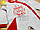 Трикотажний чоловічок р 62 (56) 0-2 міс комбінезон шапочка для малюків сліп Новолітній на Новий рік 5065 Білі, фото 2