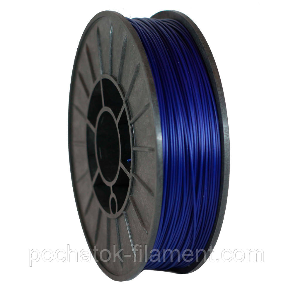 PLA філамент нитка пластик для ЗD друку Pochatok Filament 1,75 мм. Діамантово-синій, фото 1