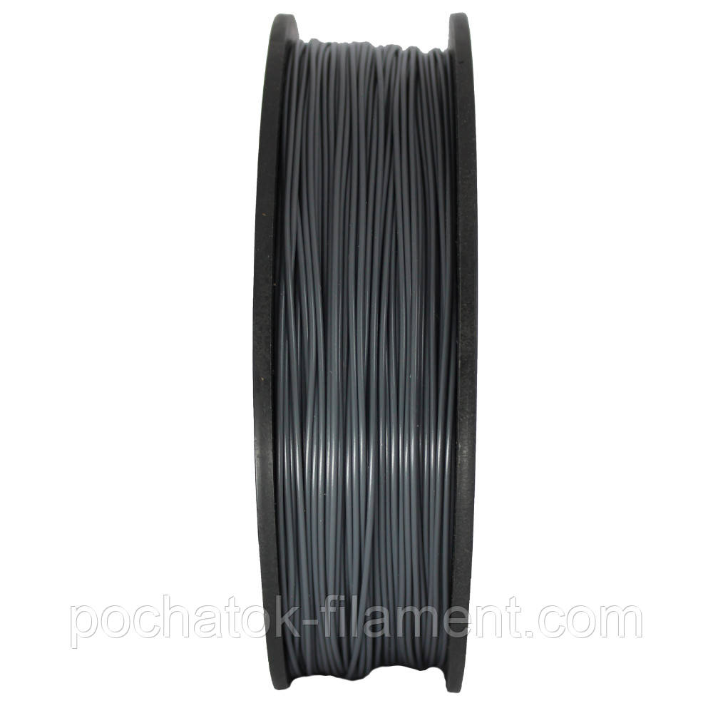 PETG філамент нитка пластик для 3D принтера Pochatok Filament 1,75 мм Сірий (Grey) 3кг, фото 1