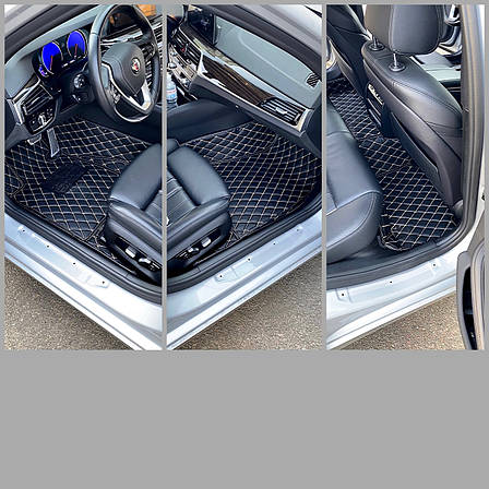 Комплект килимків з екошкіри для Porsche Macan, фото 2