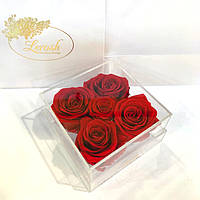 Стабілізований бутон троянди в подарунковій коробці від 600 грн
