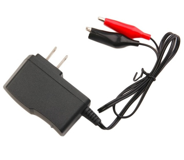 Автоматичне ЗП для акумулятора 6V, YS-0750100, 100-240V, струм заряду 7.5V/1A, крокодили в комплекті
