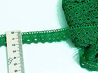 Мереживо Кружево на метраж, кружево макраме, зелене 2,5 см