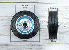 Колеса металеві 100*30* 50 мм