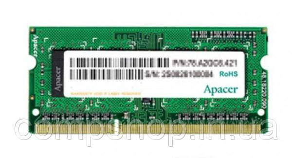 Пам'ять SoDDR3 8GB Apacer 1600MHz PC3-12800  1.35V (AS08GFA60CATBGJ) (код 105507)