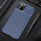 Чохол Carbon Case для Apple iPhone 11 Pro Max Blue, фото 3