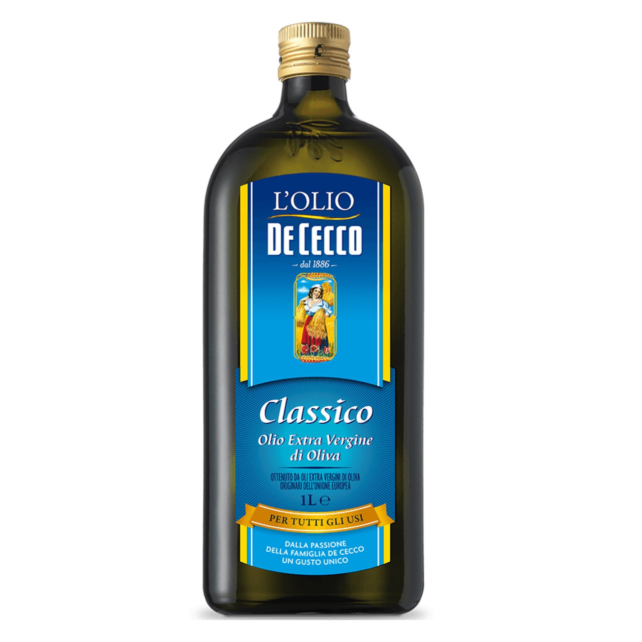 De Cecco — Classico оливкова олія Extra Vergine 1l, фото 1