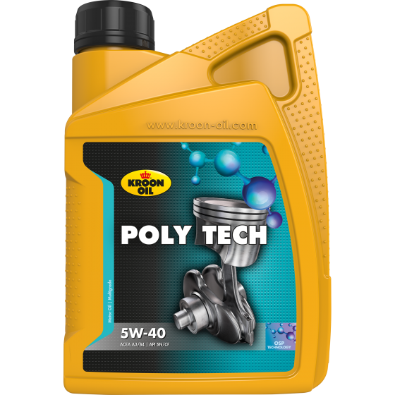 Kroon Oil Poly Tech 5W-40 1л (KL 36139) Синтетичне моторне масло