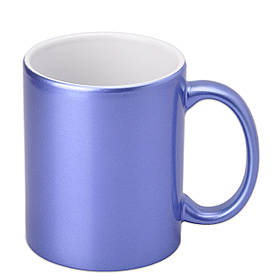 Чашка для сублімації перламутрова 330 мл (блакитний)