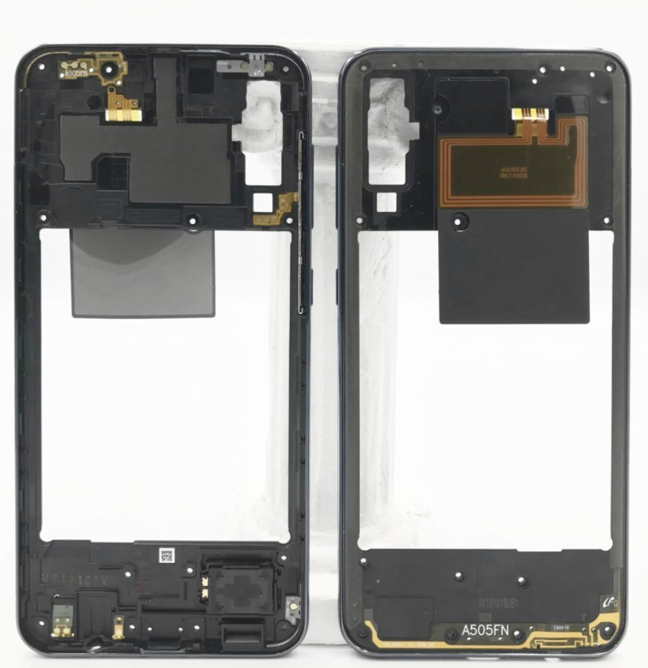Середня рамка корпусу для Samsung A507F Galaxy A50s 2019, чорна, фото 1