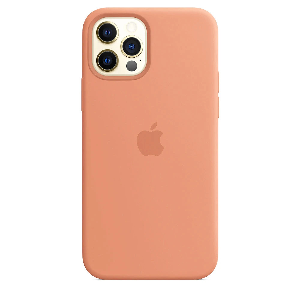 Чохол Silicone case для IPhone 12 Pro Peach жовтогарячий