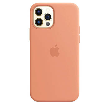Чохол Silicone case для IPhone 12 Pro max Peach персиковий