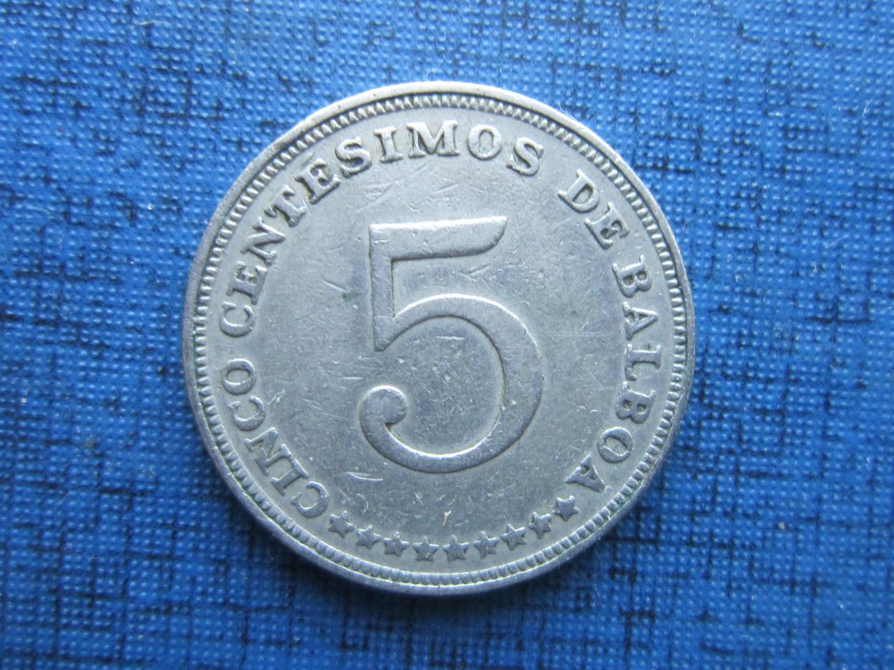 Монета 5 чентезимо бальбоа Панама 1970 1966 два года цена за 1 монету - фото 3 - id-p360408563