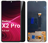 Дисплей модуль тачскрин Realme X2 Pro/Oppo Reno ACE черный Amoled оригинал снят