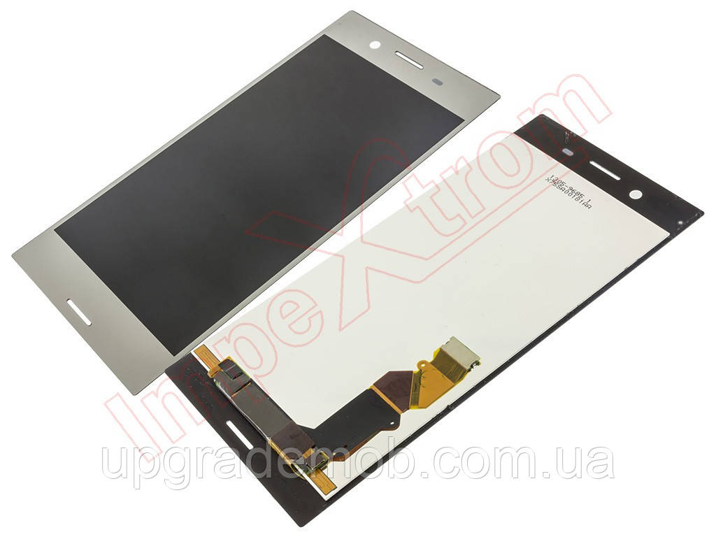 Дисплей Sony G8141 Xperia XZ Premium/G8142 з тачскріном модуль сенсор, сріблястий, Luminous Chrome, оригінал