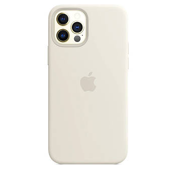 Чохол Silicone case для IPhone 12 Pro max Antique white бежевий