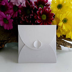 Подарунковий конверт 100х100 мм з кольорового дизайнерського картону