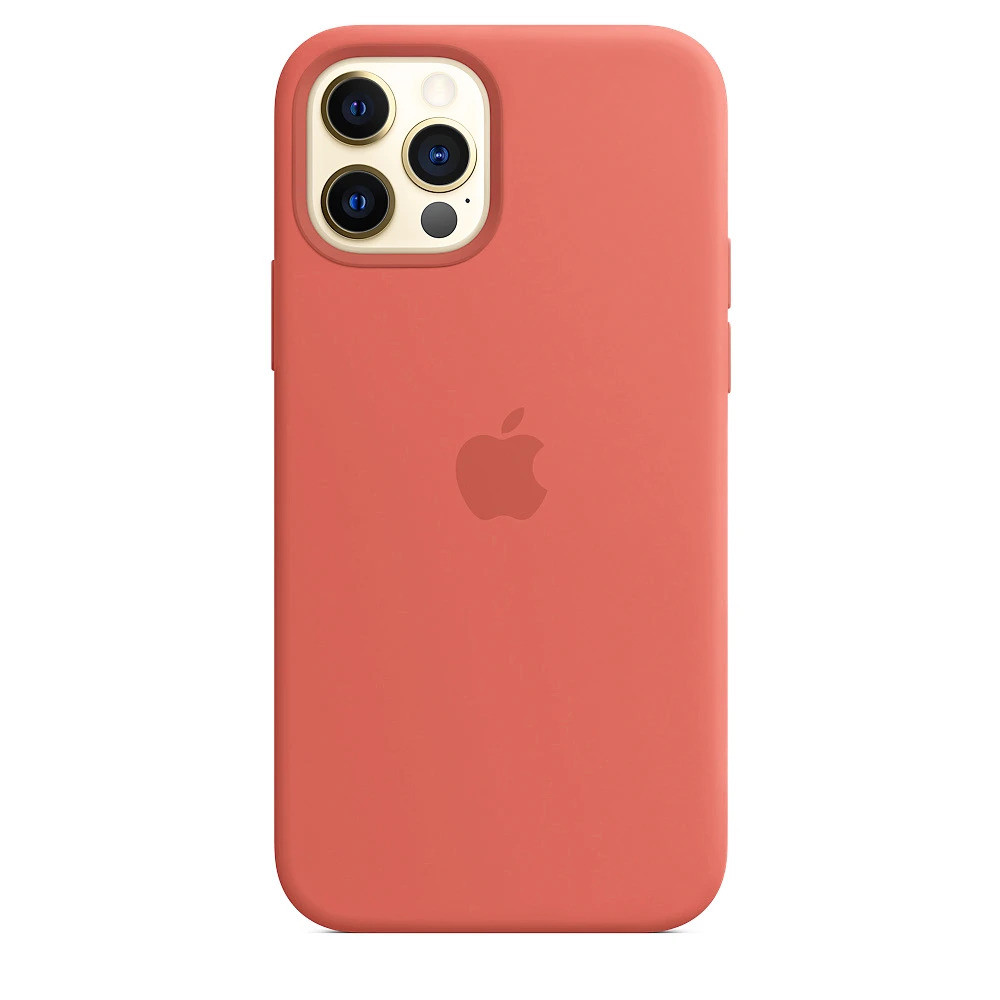Чохол Silicone case для IPhone 12 Pro Camelia світло-червоний