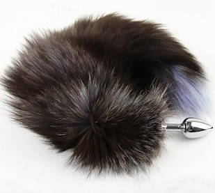 Пробка анальна сталева розмір S, хвіст