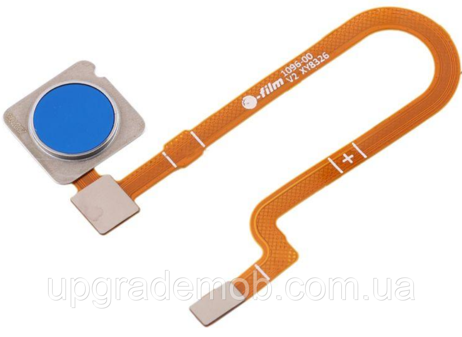 Шлейф Xiaomi Mi 8 Lite зі сканером відбитків пальців синього кольору Aurora Blue, фото 1