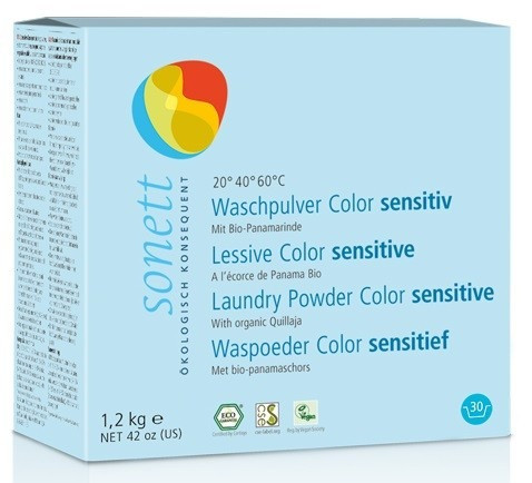 Органічний пральний порошок для кольорових тканин NEUTRAL/SENSITIV 1,2 кг, Sonett