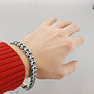 Срібний браслет чоловічий широкий рамзес (кардинал). Ширина 1 см. Вага 30 грам, фото 10